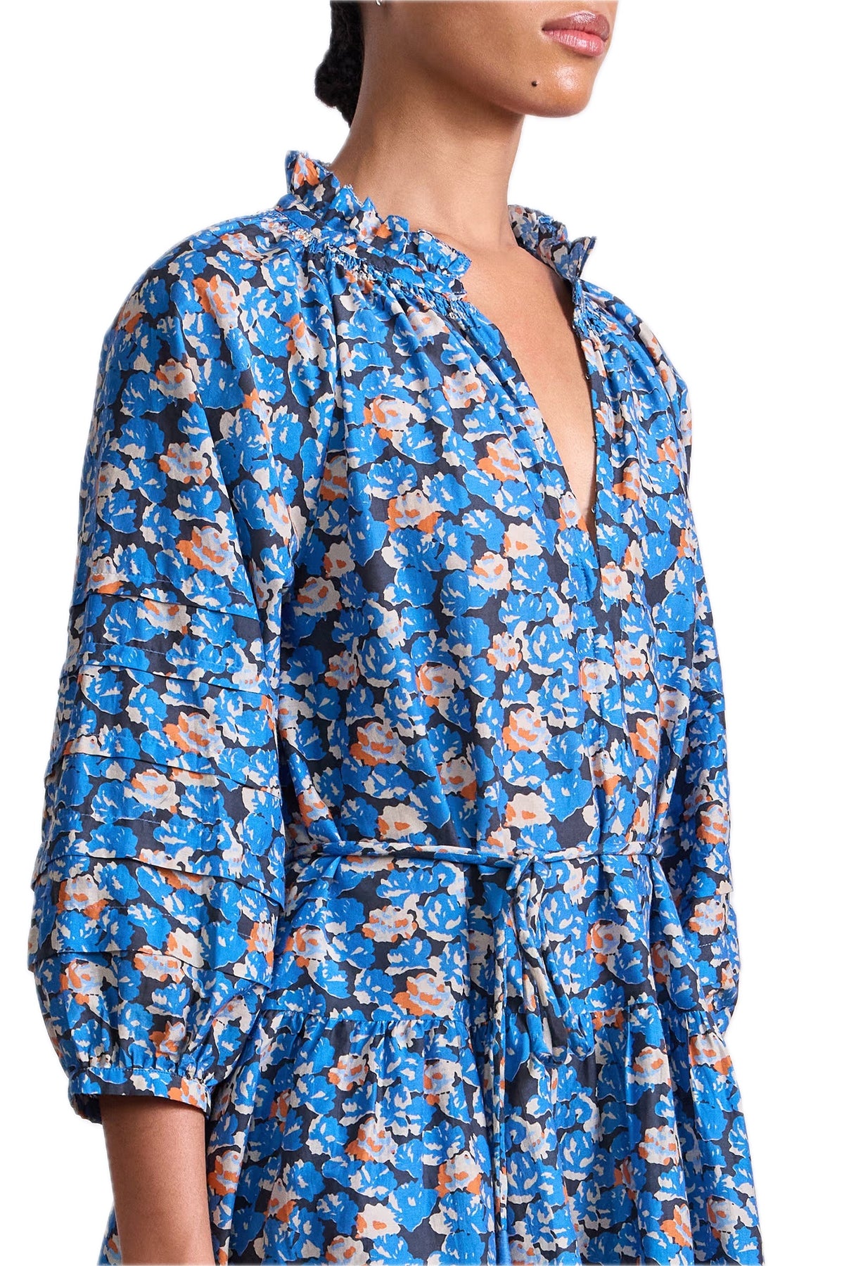 APIECE APART - Trinidad Mini Dress M / FLORETTE BLUE APIECE APART - Trinidad Mini Dress M / FLORETTE BLUE