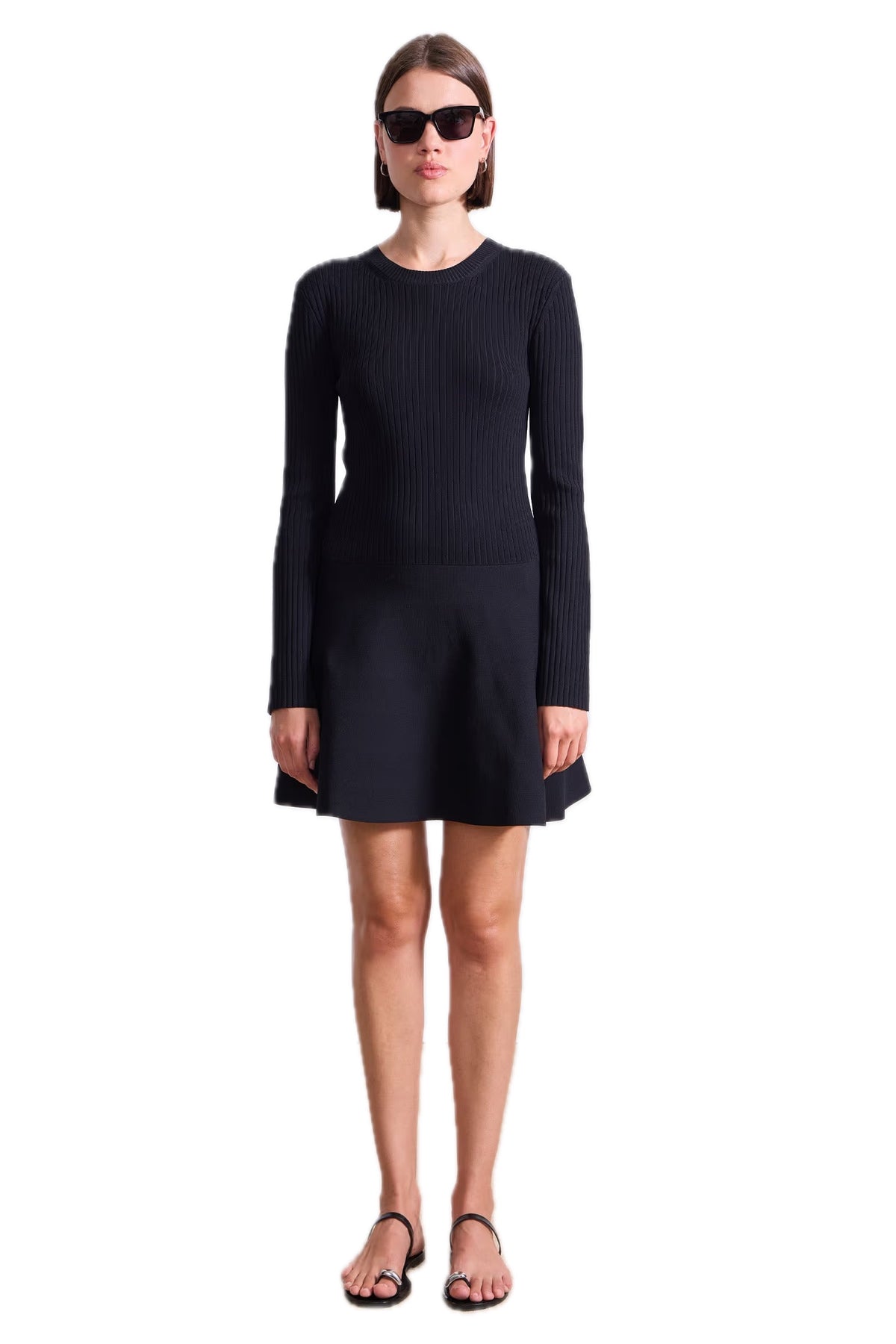 apiece apart black dress Gustava Wrap Midi 6 / Black