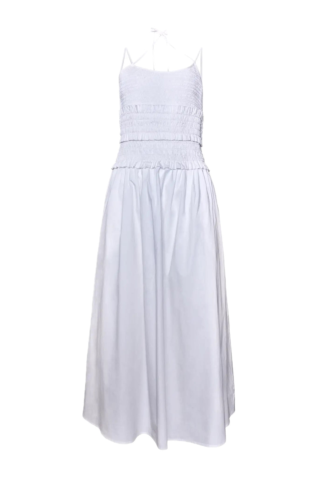 hunter bell dress Francie Dress | White Smocked Midi Dress