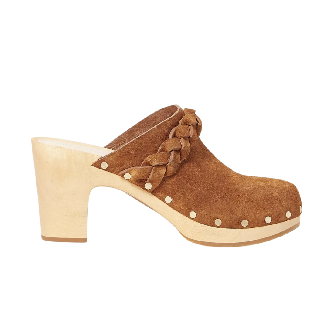 Merrill Cacao Heeled Braided Clog â Shop Meadow